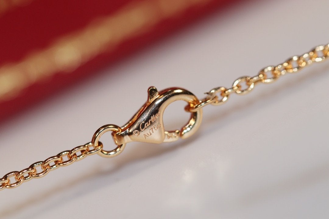 [Vicky]LOVE NECKLACE PINK GOLD AND SILVER