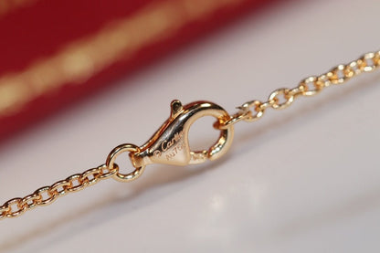[Vicky]LOVE NECKLACE PINK GOLD AND SILVER