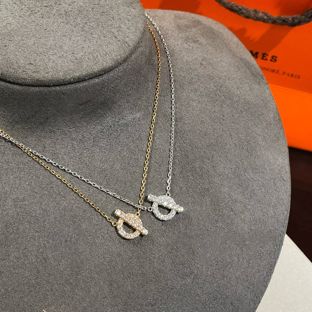 [Vicky]ECHAPEE NECKLACE DIAMOND