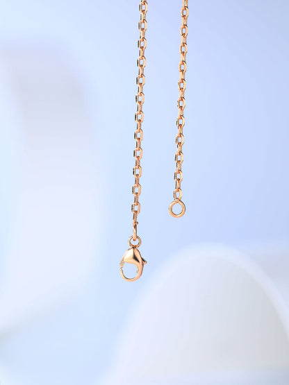 [Vicky]H CAGE PINK GOLD NECKLACE