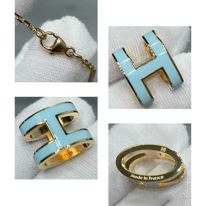 [Vicky]POP H SKY BLUE NECKLACE