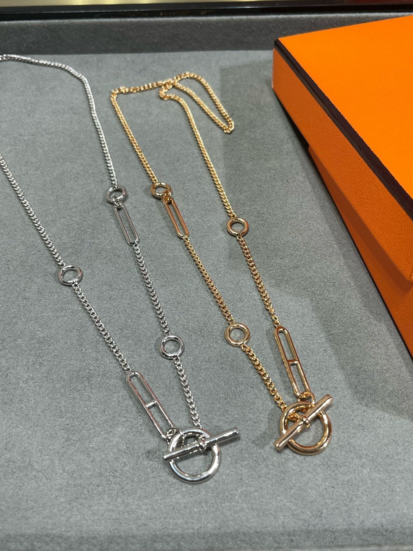 [Vicky]HM STERLING CHAINE D'ANCRE HEART