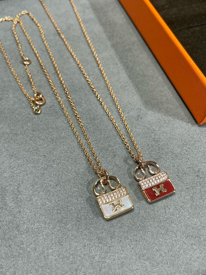 [Vicky]H CIRCE MOISSANITE PENDANT NECKLACE GOLD