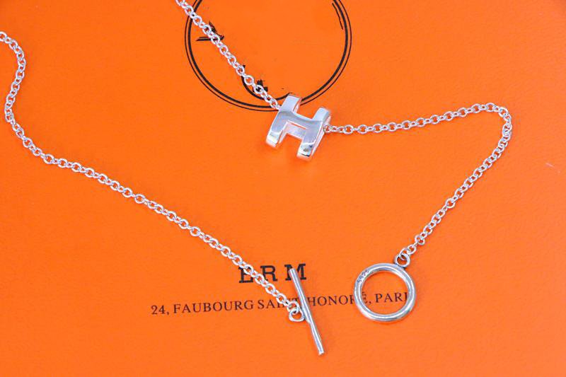 [Vicky]HM NECKLACE H LETTER OVAL SERIES