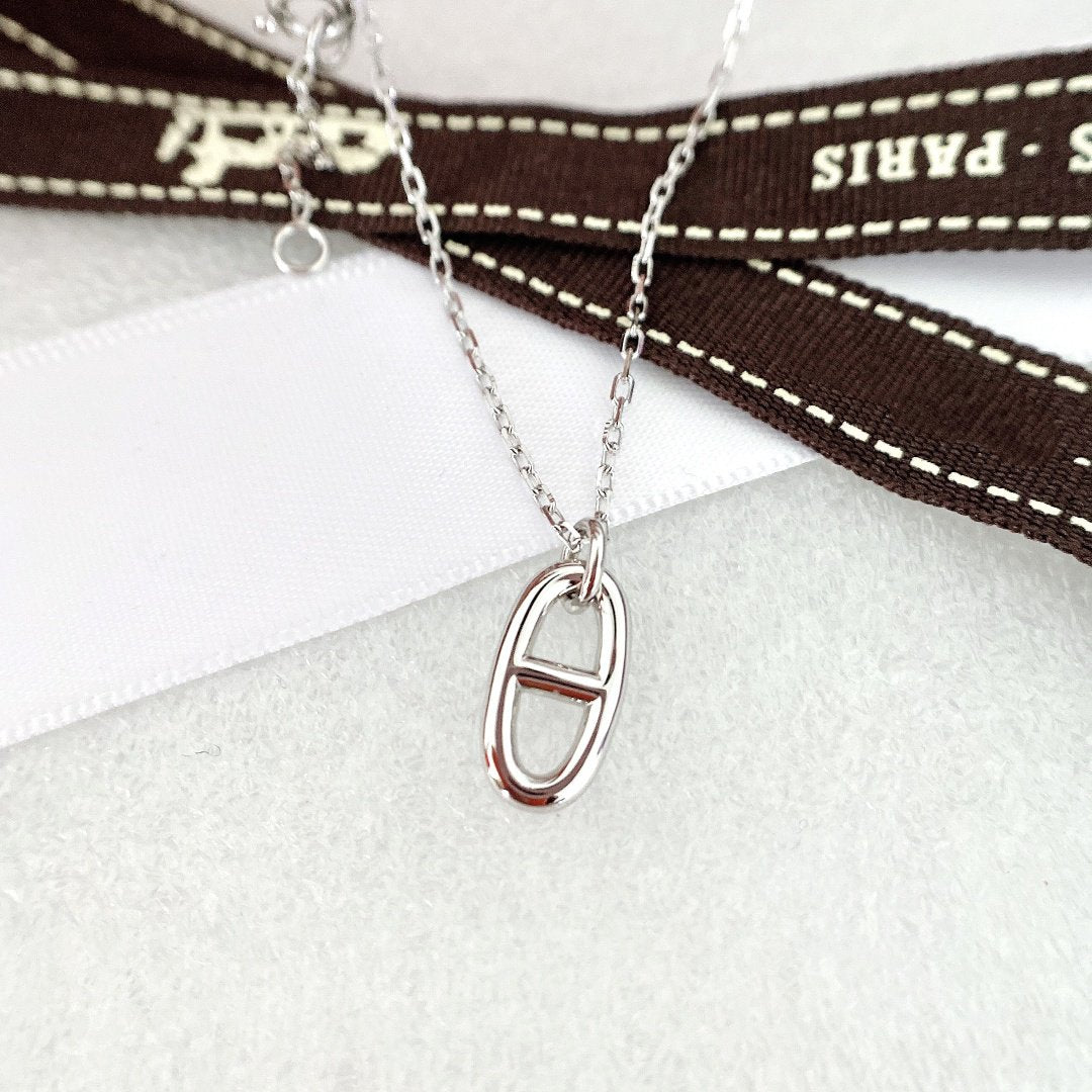 [Vicky]HM PIG NOSE NECKLACE